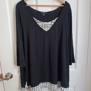 LANE BRYANT black 3/4 sleeve size 18/20
